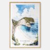 Bali Nusa Penida Watercolor Art Print - Main - Wood Frame
