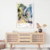 Batu Caves Watercolor Art Print - Shelf - Portrait