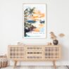 Biscayne National Park Watercolor Art Print - Shelf - Portrait