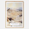 Death Valley Watercolor Art Print - Main - Wood Frame
