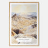 Death Valley Watercolor Art Print - Main - Wood Frame