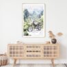 Ha Giang Loop Vietnam Watercolor Art Print - Shelf - Portrait