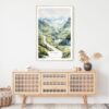 Ha Giang Vietnam Watercolor Art Print - Shelf - Portrait