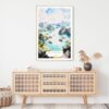 Ha Long Bay Vietnam Watercolor Art Print - Shelf - Portrait