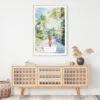 Jamaica Woman Watercolor Art Print - Shelf - Portrait