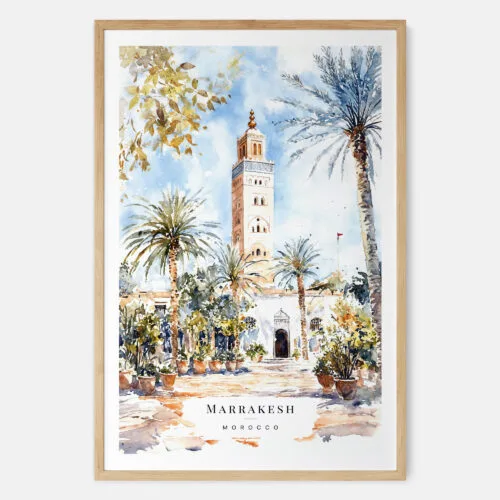 Marrakesh Art Print - Main - Wood Frame