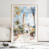 Marrakesh Art Print - Wood Frame standing on Floor