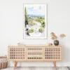 Napa Valley Watercolor Art Print - Shelf - Portrait