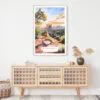 Sedona Arizona Watercolor Art Print - Shelf - Portrait