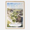 Theodore Roosevelt National Park Watercolor Art Print - Main - Wood Frame