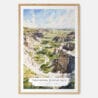 Theodore Roosevelt National Park Watercolor Art Print - Main - Wood Frame