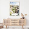 Theodore Roosevelt National Park Watercolor Art Print - Shelf - Portrait
