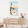 Tulum Mexico Watercolor Art Print - Shelf - Portrait
