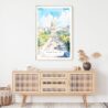Washington DC Watercolor Art Print - Shelf - Portrait