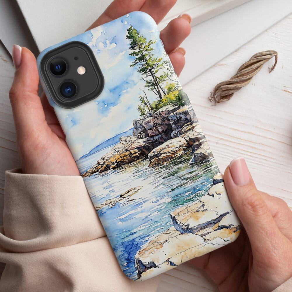 Acadia National Park Phone Case - Tough Case - Holding in Hand Acadia National Park Phone Case - Tough Case - Holding in Hand