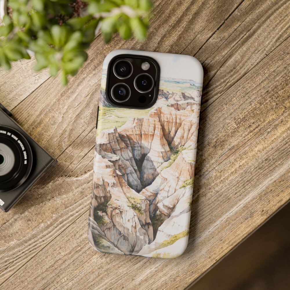 Badlands National Park Phone Case - Tough Case - On Wood Table Badlands National Park Phone Case - Tough Case - On Wood Table