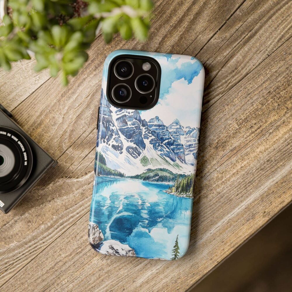 Banff National Park Phone Case - Tough Case - On Wood Table Banff National Park Phone Case - Tough Case - On Wood Table
