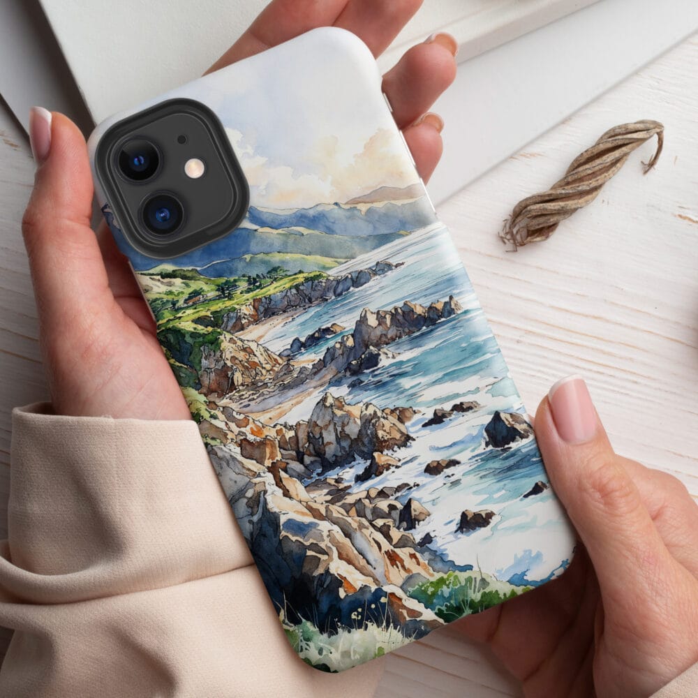 Big Sur California Phone Case - Tough Case - Holding in Hand Big Sur California Phone Case - Tough Case - Holding in Hand