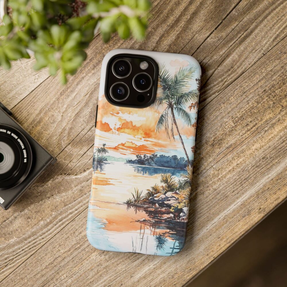 Biscayne National Park Phone Case - Tough Case - On Wood Table Biscayne National Park Phone Case - Tough Case - On Wood Table
