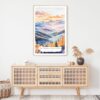Blue Ridge Mountains Watercolor Art Print - Shelf - Portrait