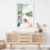 Boundary Waters Minnesota Watercolor Art Print - Shelf - Portrait