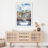 Cape Cod Watercolor Art Print - Shelf - Portrait