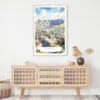 Cape Town Watercolor Art Print - Shelf - Portrait