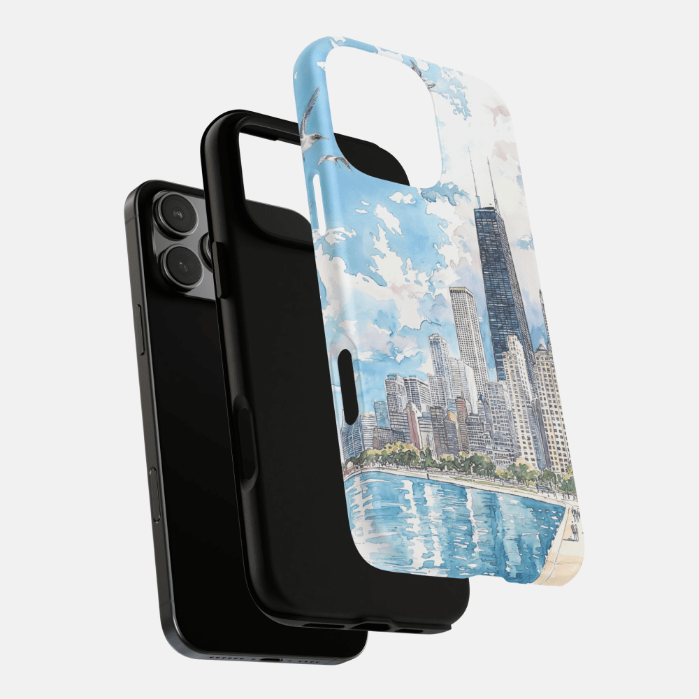 Chicago Skyline Phone Case - Tough Case - Explosion Chicago Skyline Phone Case - Tough Case - Explosion