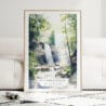 Cuyahoga Valley National Park Watercolor Art Print - Wood Frame standing on Floor