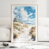 Indiana Dunes National Park Watercolor Art Print - Wood Frame standing on Floor
