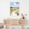 Jackson Hole Nature Watercolor Art Print - Shelf - Portrait
