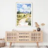 Jackson Hole Nature Watercolor Art Print - Shelf - Portrait