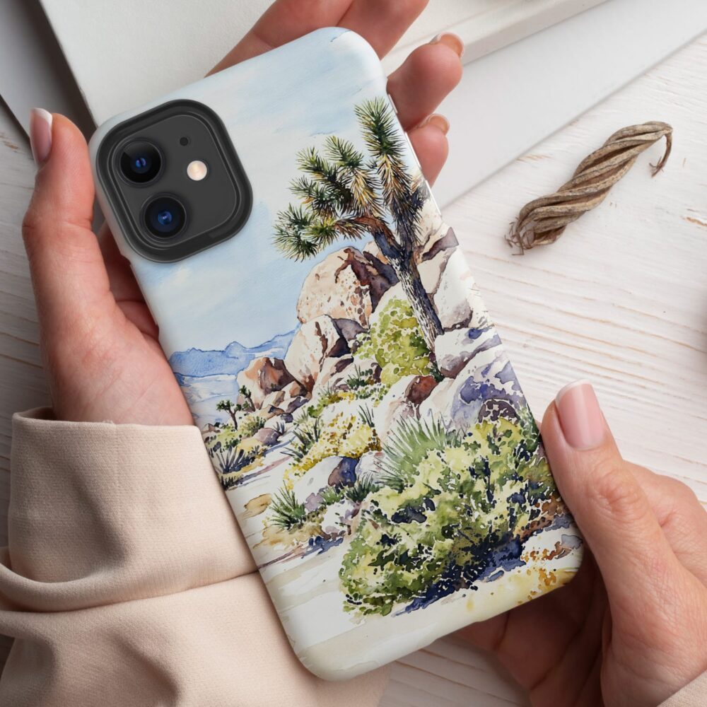 Joshua Tree National Park Phone Case - Tough Case - Holding in Hand Joshua Tree National Park Phone Case - Tough Case - Holding in Hand