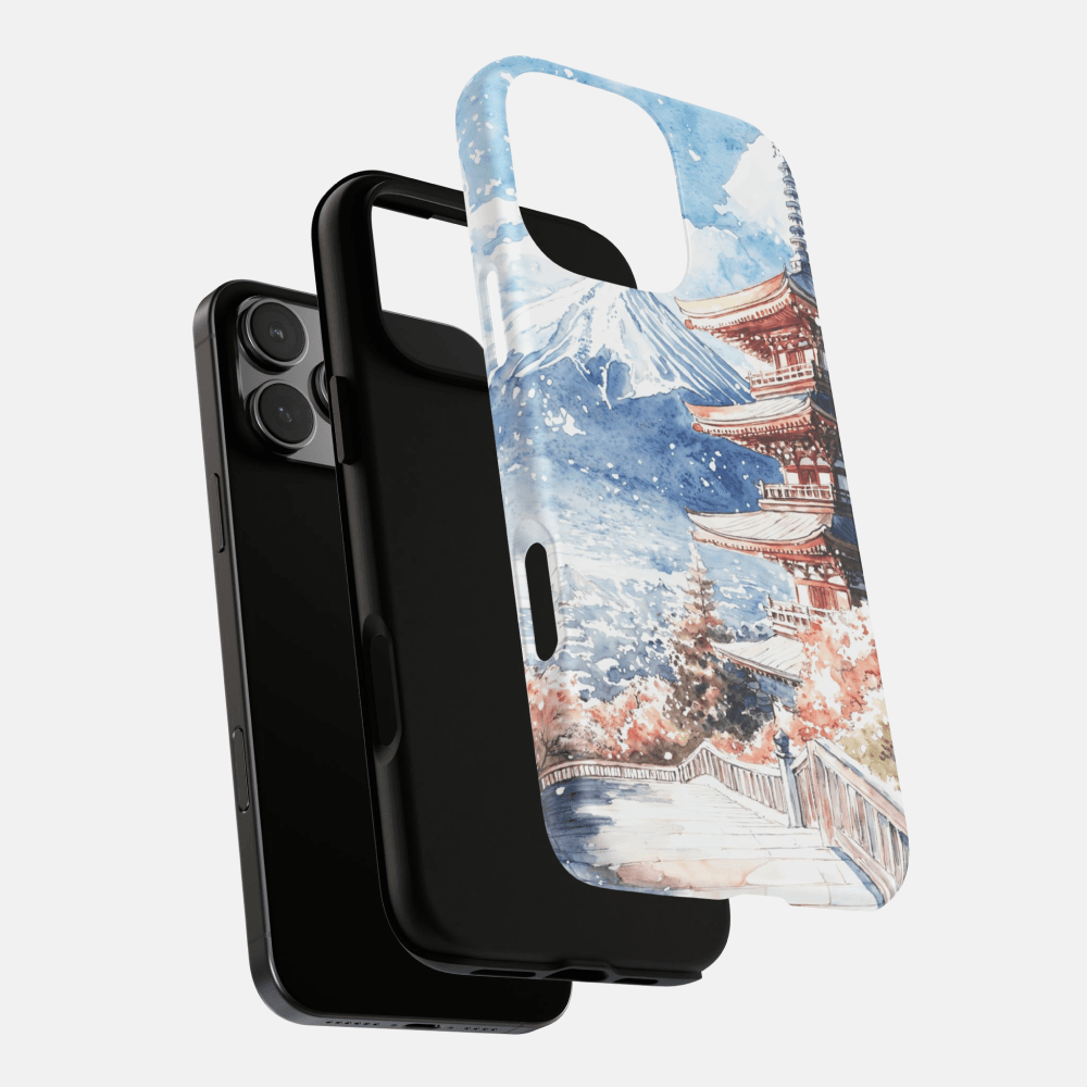 Mount Fuji Japan Phone Case - Tough Case - Explosion Mount Fuji Japan Phone Case - Tough Case - Explosion