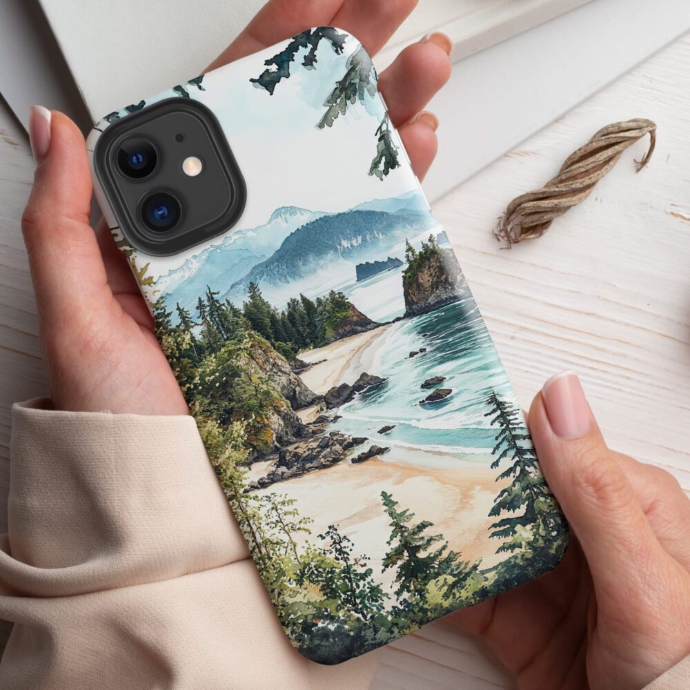 Olympic National Park Phone Case - Tough Case - Holding in Hand Olympic National Park Phone Case - Tough Case - Holding in Hand