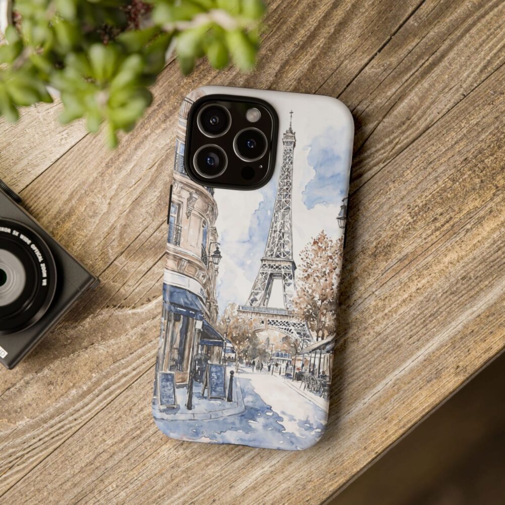 Paris France Phone Case - Tough Case - On Wood Table Paris France Phone Case - Tough Case - On Wood Table