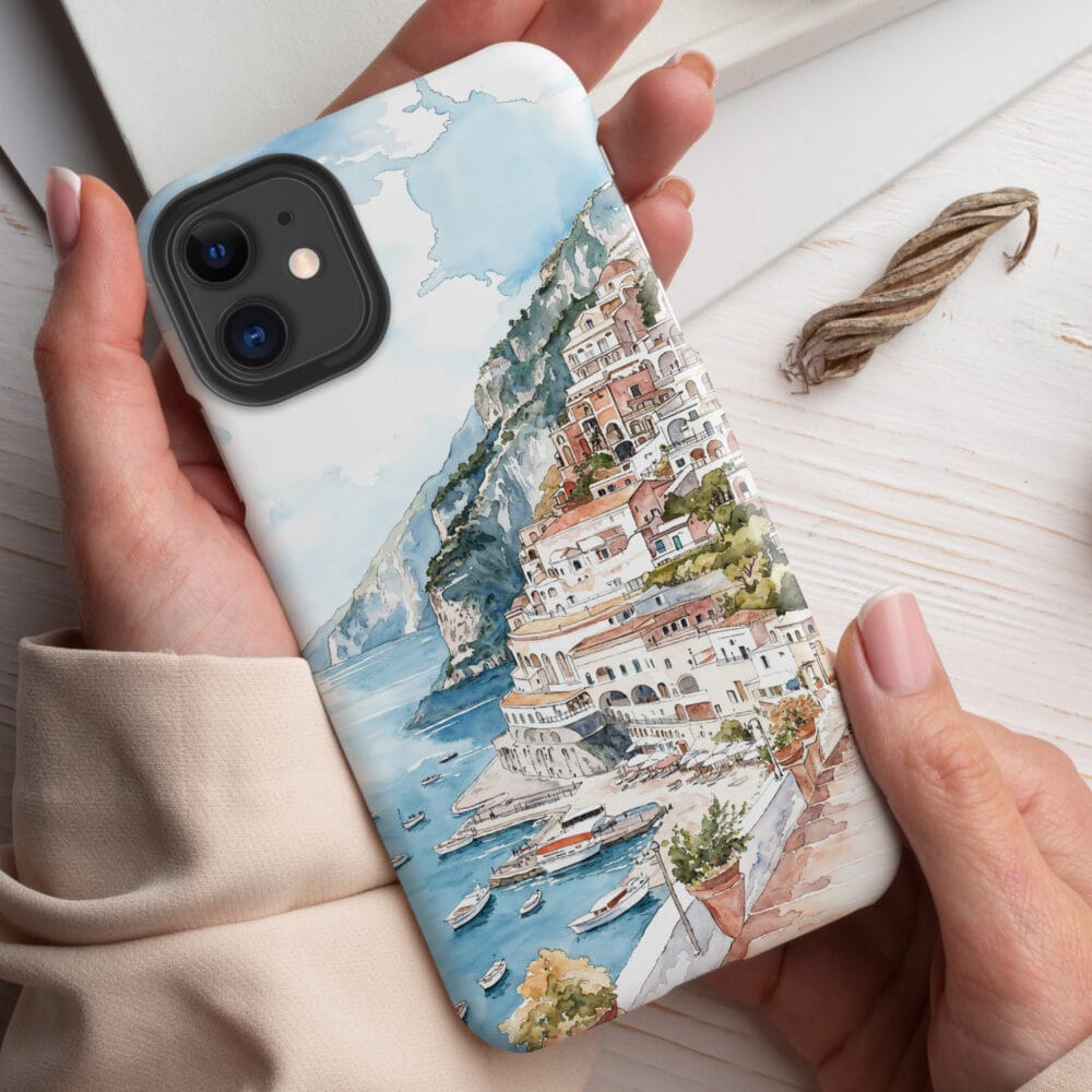 Positano Italy Phone Case - Tough Case - Holding in Hand Positano Italy Phone Case - Tough Case - Holding in Hand