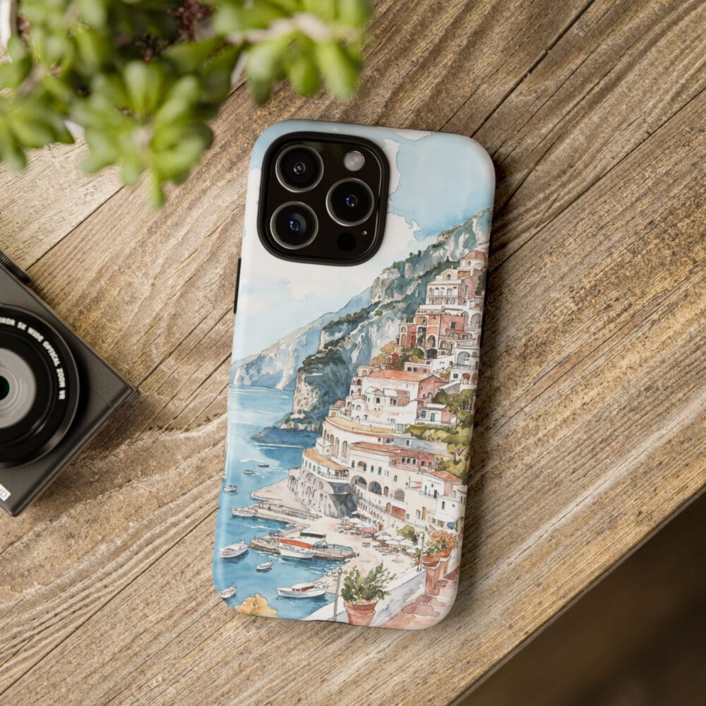 Positano Italy Phone Case - Tough Case - On Wood Table Positano Italy Phone Case - Tough Case - On Wood Table