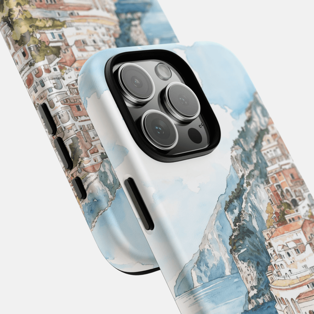 Positano Italy Phone Case - Tough Case - Parallax Positano Italy Phone Case - Tough Case - Parallax