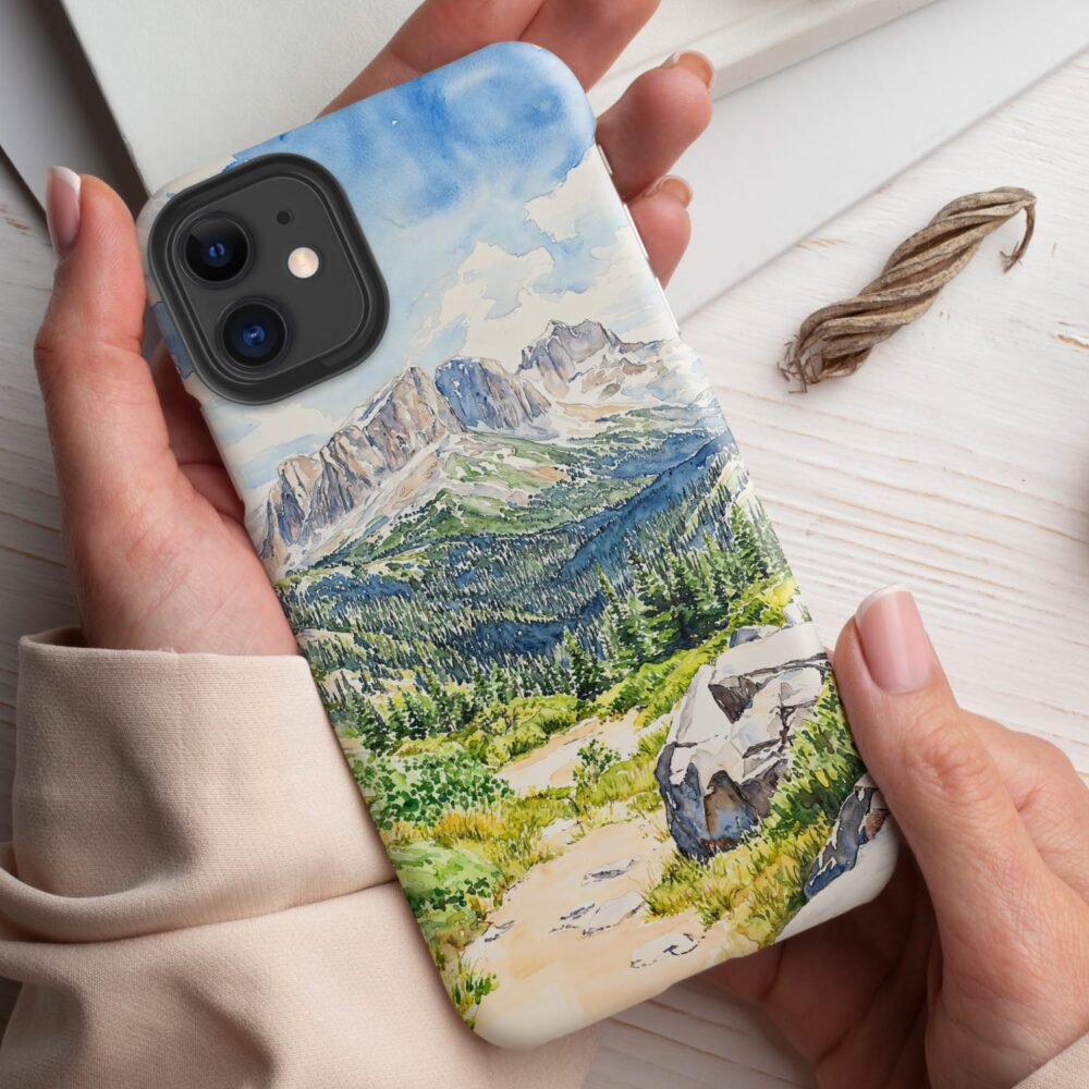 Rocky Mountains National park Phone Case - Tough Case - Holding in Hand Rocky Mountains National park Phone Case - Tough Case - Holding in Hand