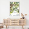 Savannah Georgia Watercolor Art Print - Shelf - Portrait