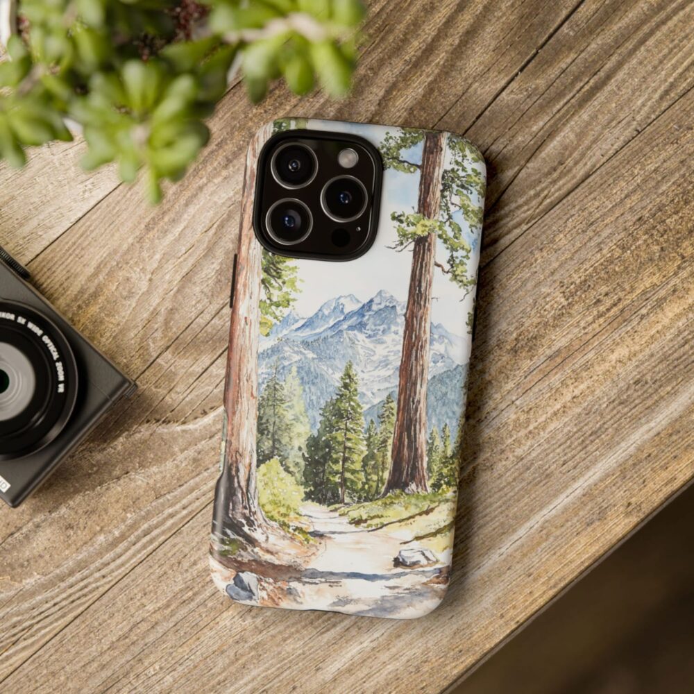 Sequoia National park Phone Case - Tough Case - On Wood Table Sequoia National park Phone Case - Tough Case - On Wood Table
