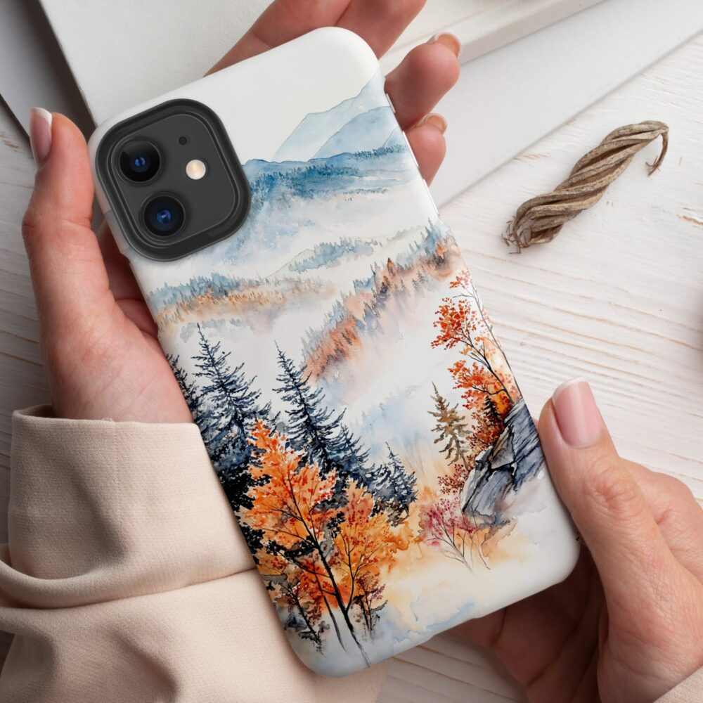 Smoky Mountains National park Phone Case - Tough Case - Holding in Hand Smoky Mountains National park Phone Case - Tough Case - Holding in Hand