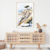 Torrey Pines San Diego Watercolor Art Print - Shelf - Portrait