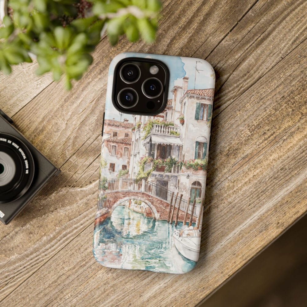 Venice Italy Phone Case - Tough Case - On Wood Table Venice Italy Phone Case - Tough Case - On Wood Table