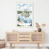 Voyageurs national park Watercolor Art Print - Shelf - Portrait