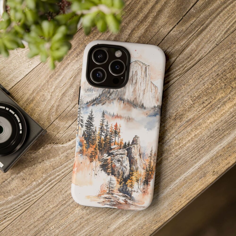 Yosemite National Park Phone Case - Tough Case - On Wood Table Yosemite National Park Phone Case - Tough Case - On Wood Table