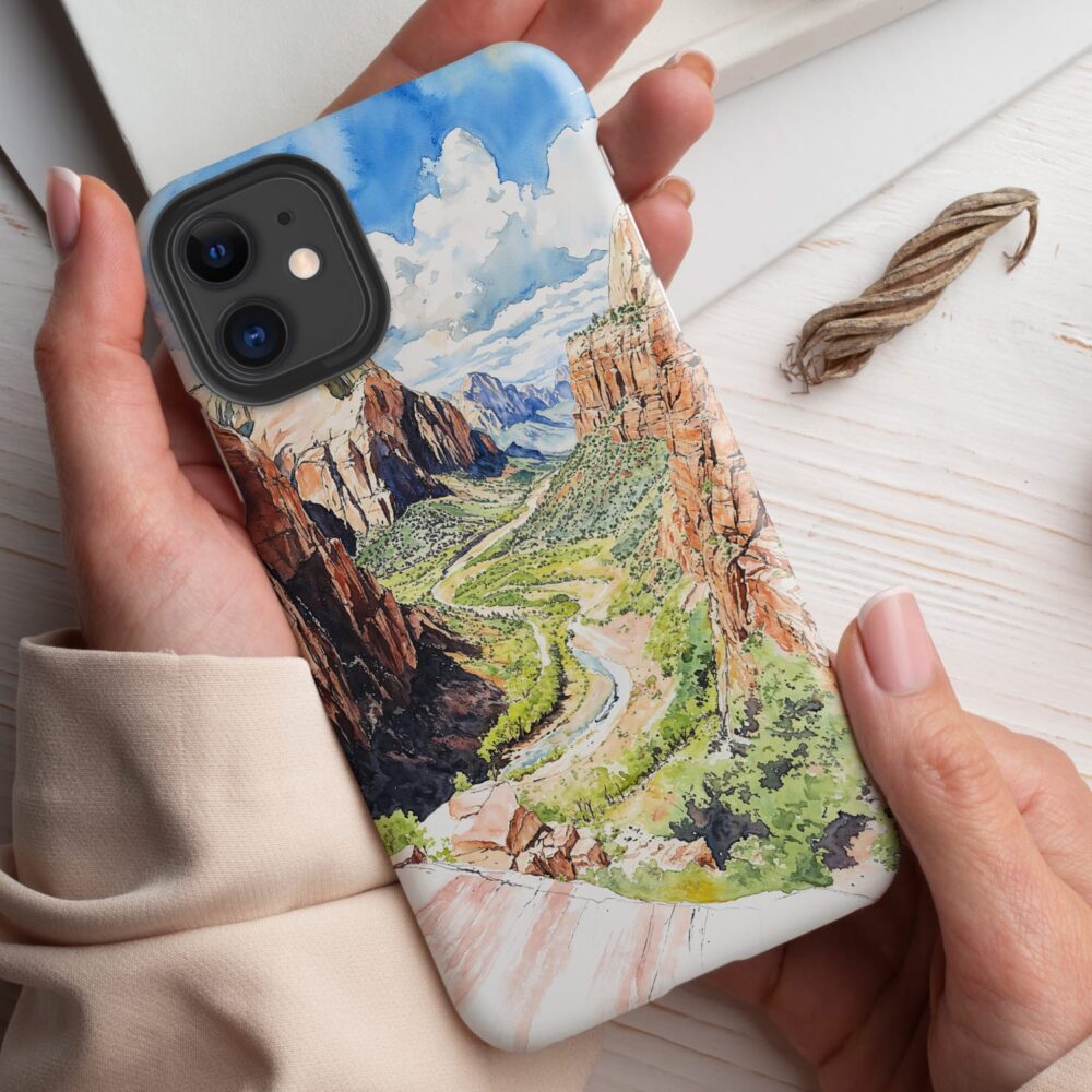 Zion National Park Phone Case - Tough Case - Holding in Hand Zion National Park Phone Case - Tough Case - Holding in Hand