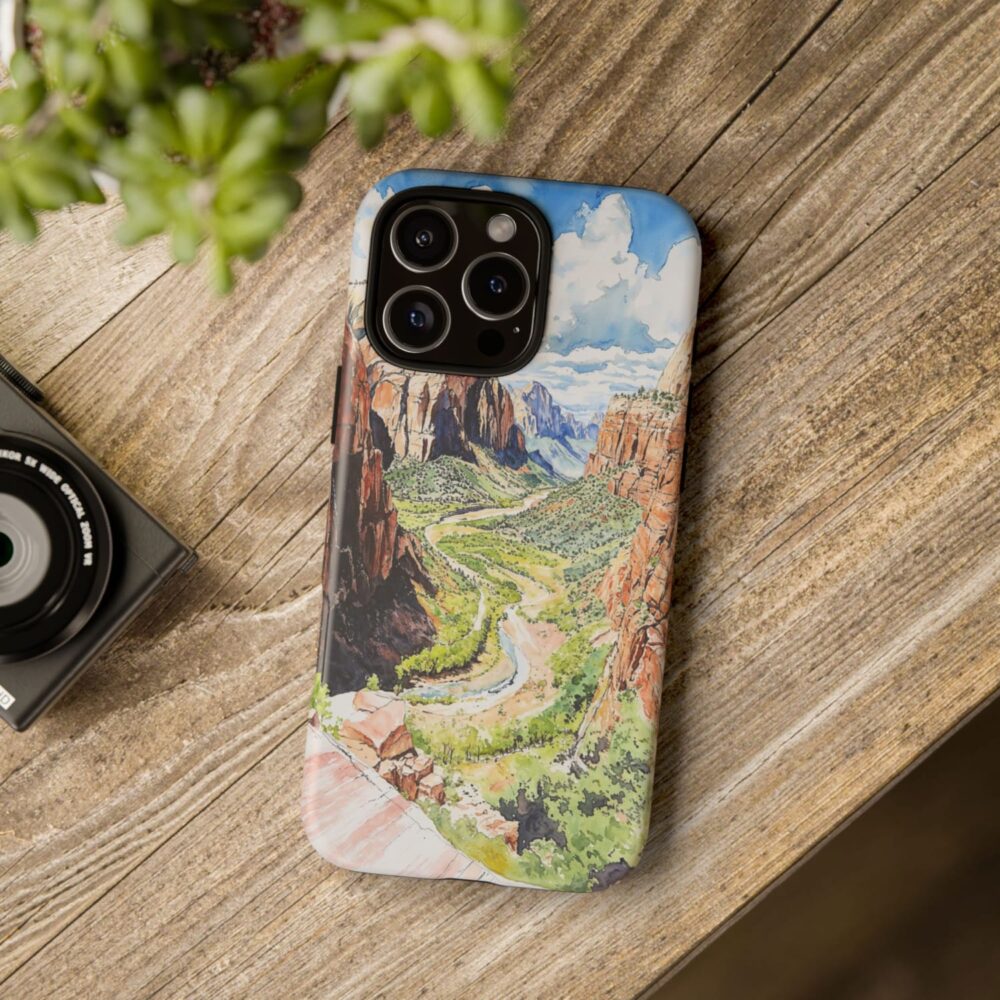 Zion National Park Phone Case - Tough Case - On Wood Table Zion National Park Phone Case - Tough Case - On Wood Table