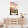 Colorado Springs Watercolor Art Print – Shelf – Portrait